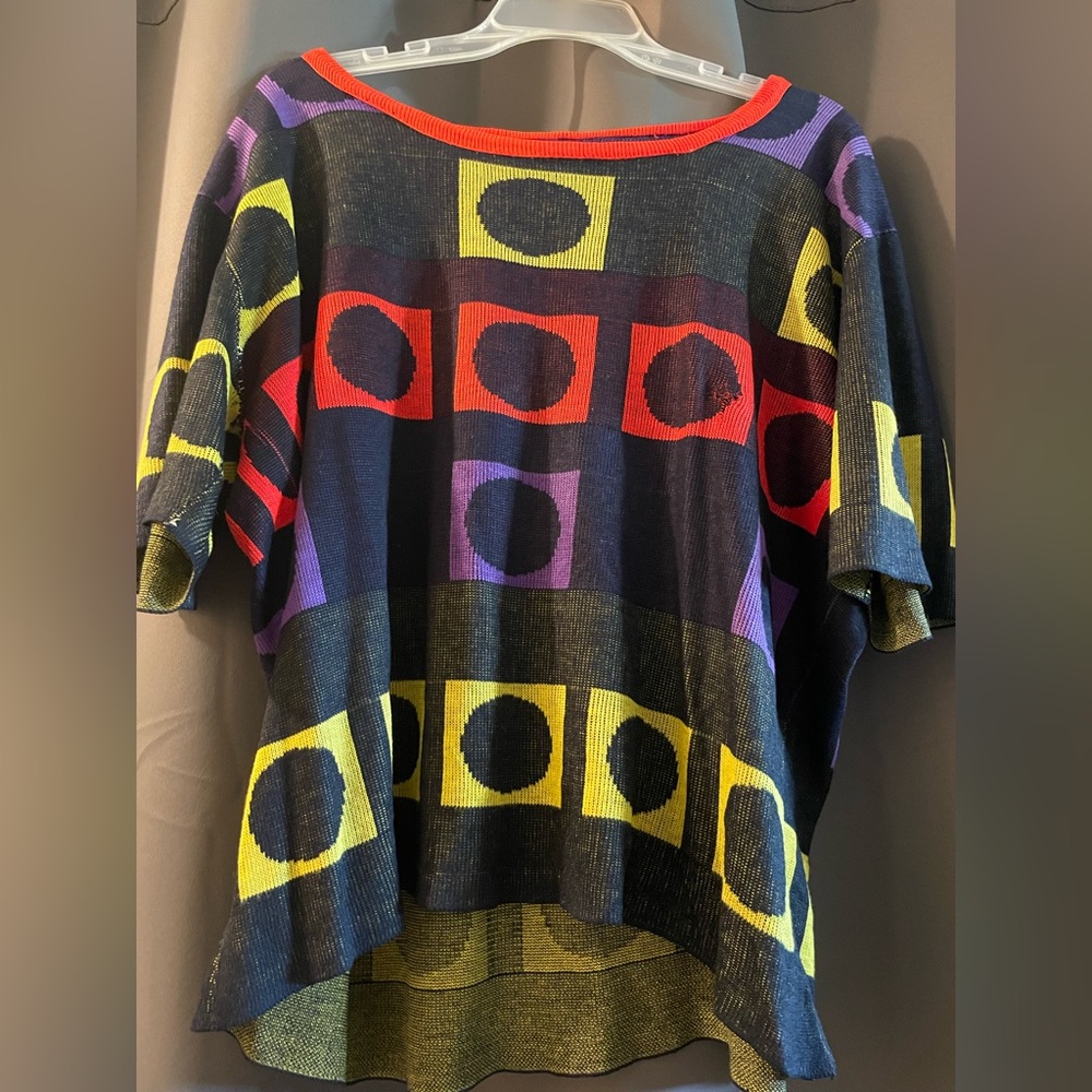 Retro Short Sleeve Sweater